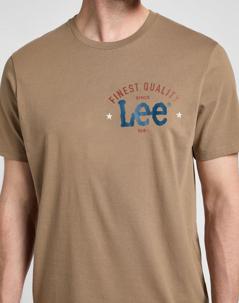 Lee Men's Big Logo T-Shirt In Pebble